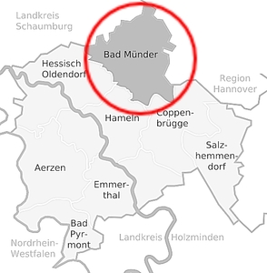 Bad Münder Lage in der Region Hannover 